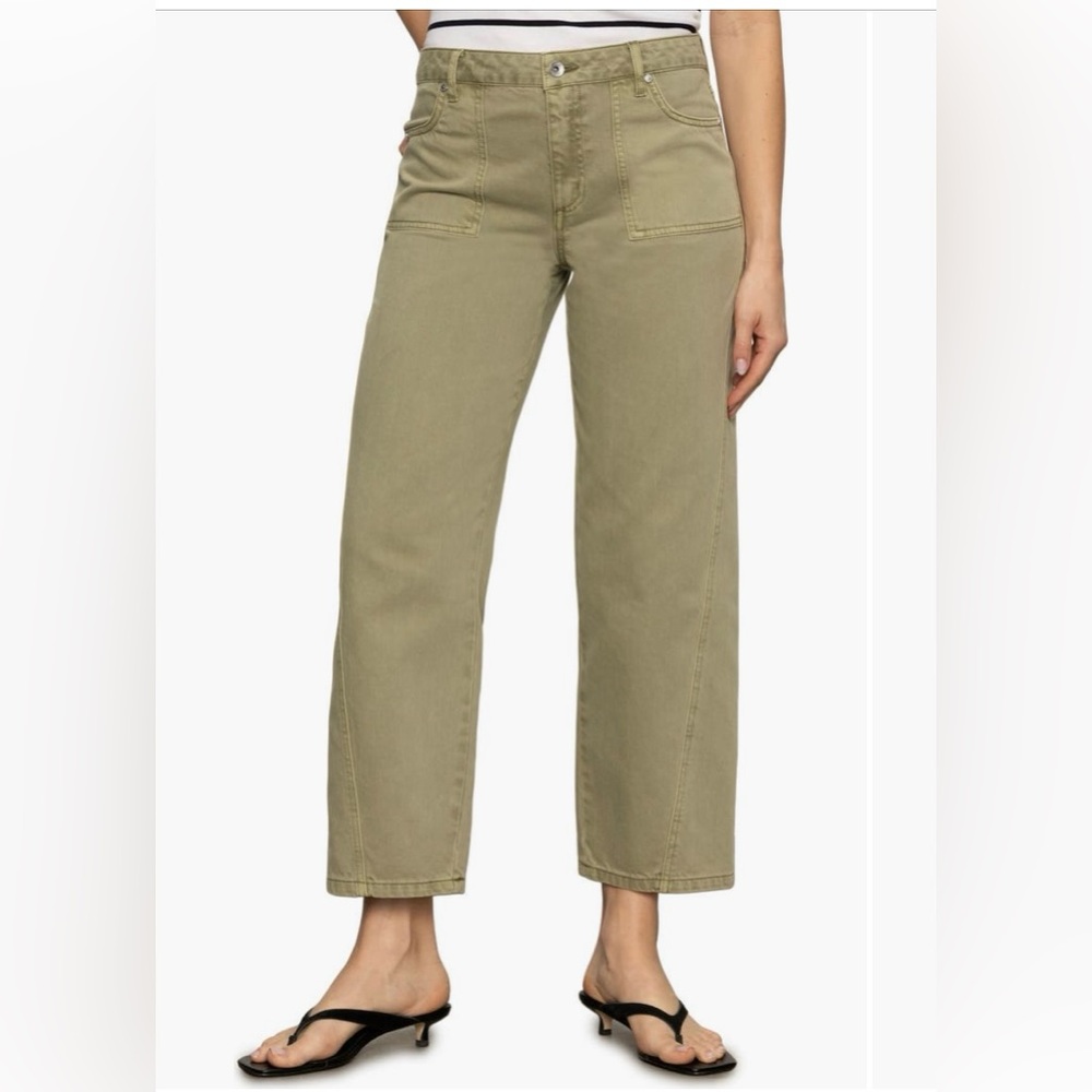 Sanctuary District High Waisted Barrel Leg Ankle Jeans NWT